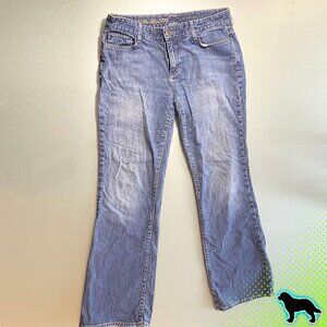 Eddie Bauer Classic Fit Jeans Denim Size 12 R 1% Spandex Mid Rise